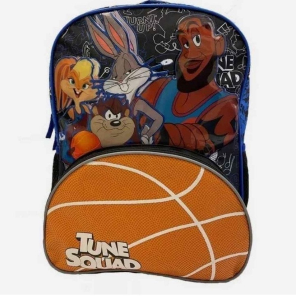 Space Jam Lebron James Backpack Space Jam Tune Squad Pockets Padded Straps NWOT